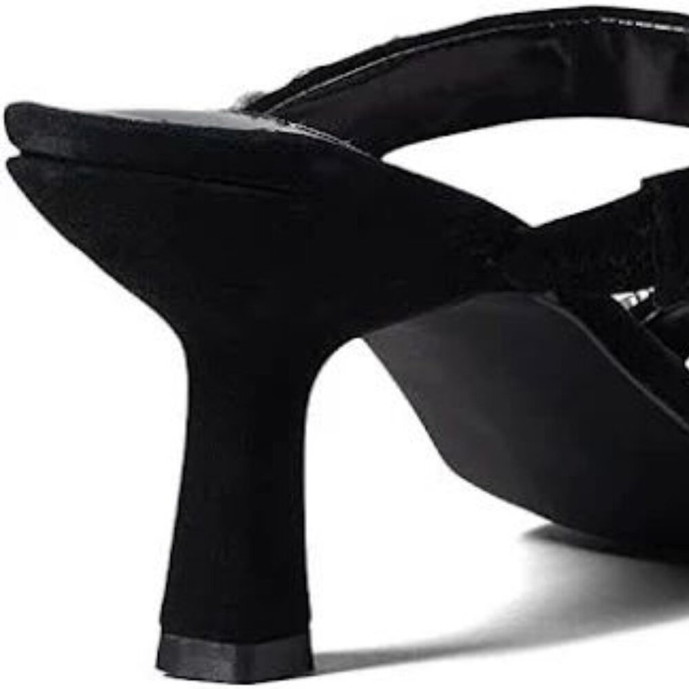 Steve Madden Black Rhinestone Sandals Size 7 - Picture 8 of 8